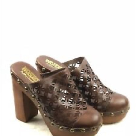 Jeffrey Campbell Woodies Cayenne Laser Cut - Picture 2 of 8